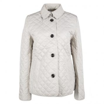 Pre Owned Burberry Brit Beige Diamond Quilted Button Front Jacket S