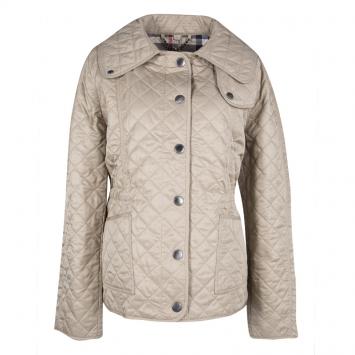 Pre Owned Burberry Brit Brown Diamond Quilted Button Front Jacket XL