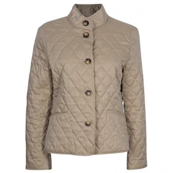 Pre Owned Burberry Beige Quilted Jacket M