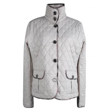 Pre Owned Burberry Brit Cream Diamond Quilted Jacket XL 