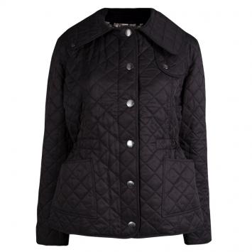Pre Owned Burberry Brit Black Diamond Quilted Jacket L
