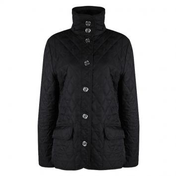 Pre Owned Burberry Black Diamond Quilted Jacket M