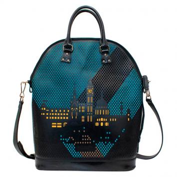 Pre Owned Burberry Tri Color Leather Bloomsbury Satchel Bag