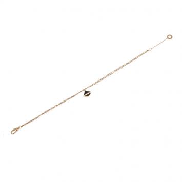 Pre Owned Bvlgari Divas' Dream Onyx Rose Gold Bracelet 