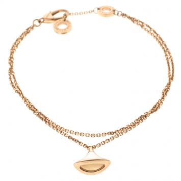 Pre Owned Bvlgari Diva's Dream Mother of Pearl 18k Rose Gold Bracelet