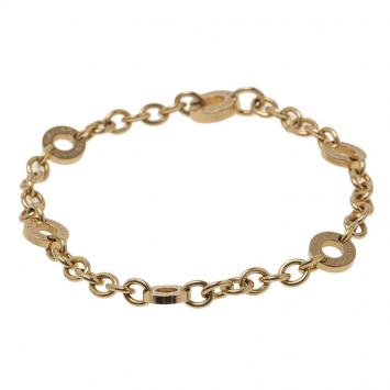 Pre Owned Bvlgari Yellow Gold Chain Bracelet 