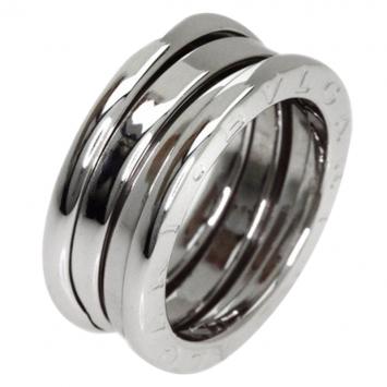 Pre Owned Bvlgari B.Zero1 3-Band White Gold Ring Size 48