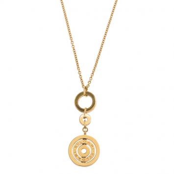 Pre Owned Bvlgari Cerchi Astrale Yellow Gold Pendant Necklace