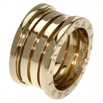 Pre Owned Bvlgari B.Zero1 4-Band Yellow Gold Ring  Size 49