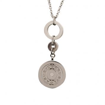 Pre Owned Bvlgari Cerchi White Gold Pendant Necklace