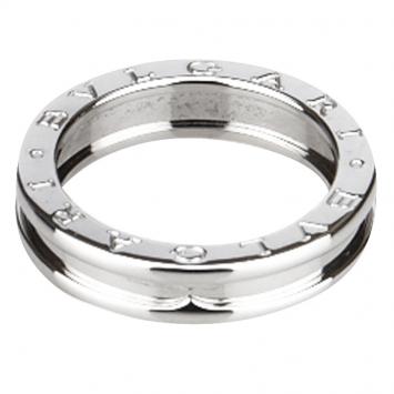 Pre Owned Bvlgari B.zero1 1-Band White Gold Ring Size 56