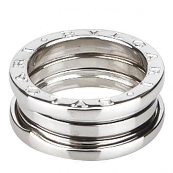 Pre Owned Bvlgari B.zero1 3-Band White Gold Ring Size 54
