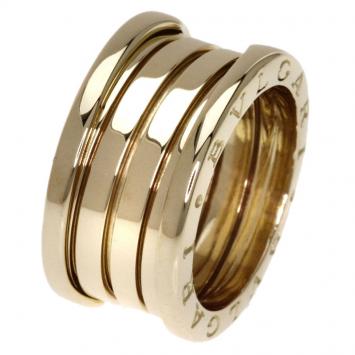Pre Owned Bvlgari B.Zero1 3-Band Yellow Gold Ring Size 51