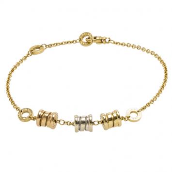 Pre Owned Bvlgari B.zero1 18k 3-Tone Gold Element Soft Bracelet