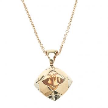 Pre Owned Bvlgari Piramide Citrine Yellow Gold Pendant