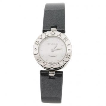 Pre Owned Bvlgari White Stainless Steel B.zero1 Women's Wristwatch 23MM