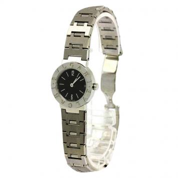 Pre Owned Bvlgari Black Stainless Steel Bvlgari-Bvlgari Women's Wristwatch 23MM