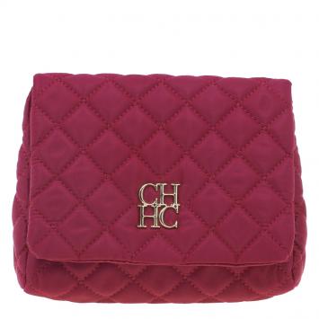 Pre Owned Carolina Herrera Red Quilted Flap Bag