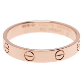 Pre Owned Cartier Love 18K Rose Gold Wedding Band Ring Size 59