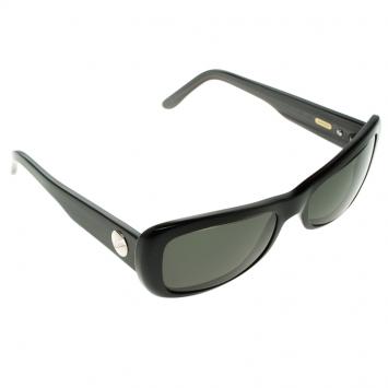 Pre Owned Cartier Black 135 Rectangle Sunglasses