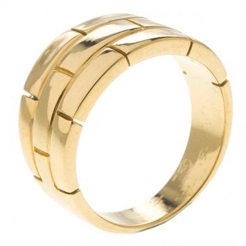 Pre Owned Cartier Maillon Panthere Vintage Yellow Gold Band Ring