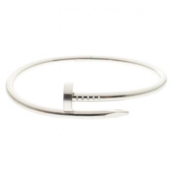 Pre Owned Cartier Juste Un Clou 18k White Gold Bracelet 17cm