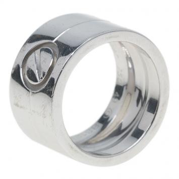 Pre Owned Cartier Love Wide White Gold Ring Size 49