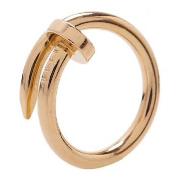 Pre Owned Cartier Juste Un Clou  Rose Gold Ring Size 53