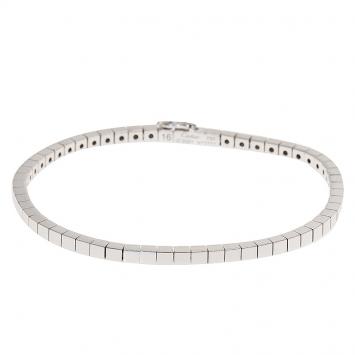 Pre Owned Cartier Lanières White Gold Bracelet Size 16