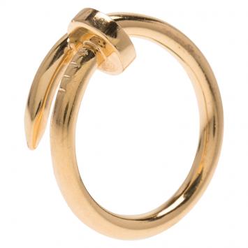 Pre Owned Cartier Juste Un Clou Rose Gold Ring Size 56