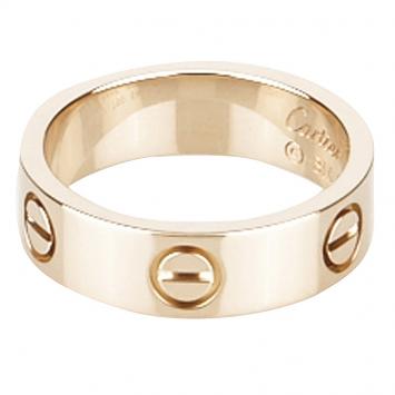 Pre Owned Cartier Love Rose Gold Ring Size 54