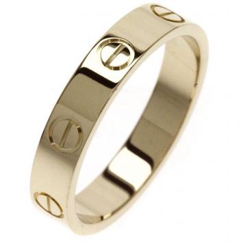 Pre Owned Cartier Love Rose Gold Wedding Band Ring Size 52