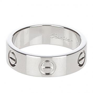Pre Owned Cartier Love Platinum Ring Size 52
