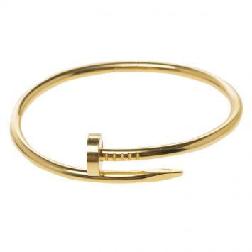 Pre Owned Cartier Juste Un Clou 18kt Yellow Gold Bracelet 16cm