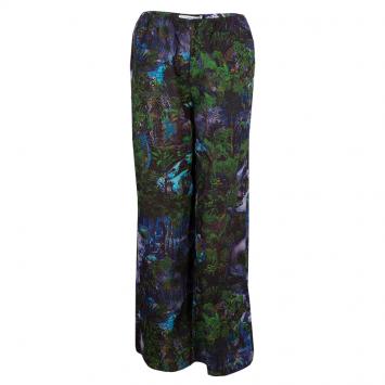 Pre Owned Carven Multicolor Jungle Print Cotton Pants M