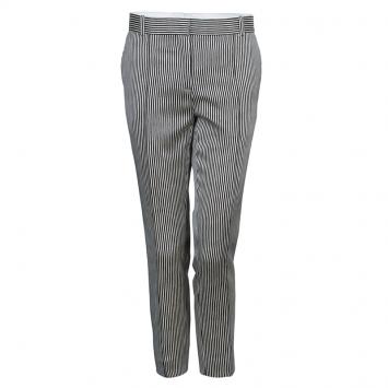Pre Owned Celine Monochrome Striped Trousers S