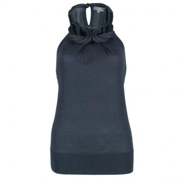 Pre Owned Celine Grey Necklace Knit Top M