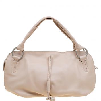 Pre Owned Celine Beige Leather Large Bittersweet Hobo