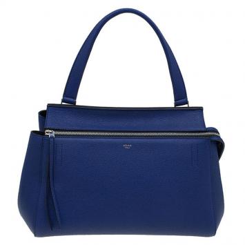 مملوكة مسبقًا Celine Indigo Leather Small Edge Bag