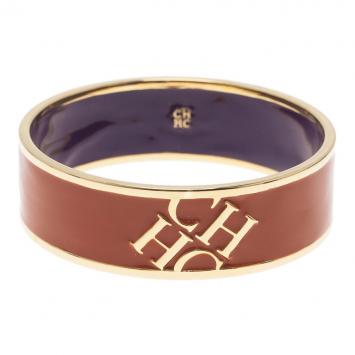 Pre Owned CH Carolina Herrera Orange Bangle Bracelet