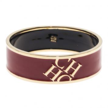 Pre Owned Carolina Herrera CH Red Bangle Bracelet