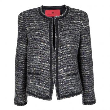 Pre Owned CH Carolina Herrera Multicolor Boucle Jacket L