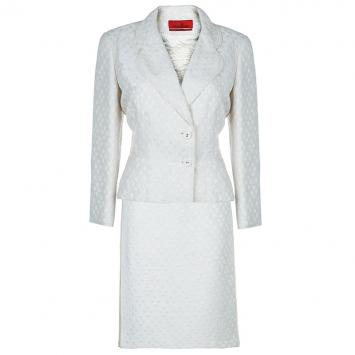 Pre Owned CH Carolina Herrera White Dress Suit XL
