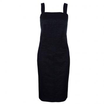Pre Owned Chanel Black Cotton Sleeveless Dress M