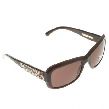 Pre Owned Chanel Brown 5223 Square Sunglasses