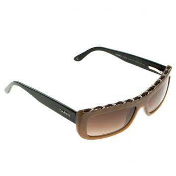 Pre Owned Chanel Brown 5130Q Square Sunglasses