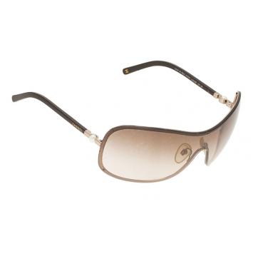 Pre Owned Chanel Brown Shield 4170-H Collection Perle Sunglasses