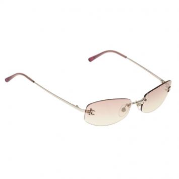 Pre Owned Chanel Purple 4002 Rimless Sunglasses