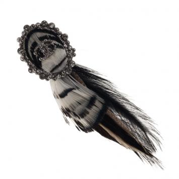 Pre Owned Chanel Feather Hair Clip