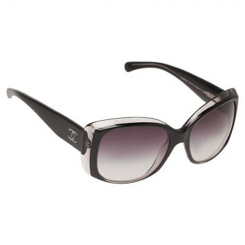 Pre Owned Chanel Black 5227 Oversized Square Sunglasses 